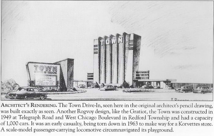 Town Drive-In Theatre - Rendering From Harry Skrdla